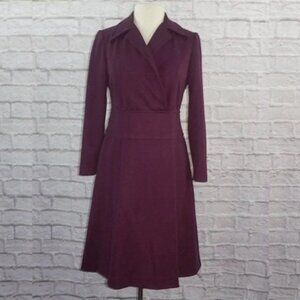 Vintage 70s L'aiglon ILGWU Purple Dress